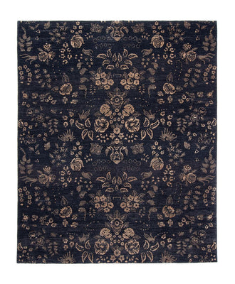Alfombra de diseño - 308 x 248 cm - azul oscuro