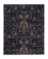 Alfombra de diseño - 308 x 248 cm - azul oscuro
