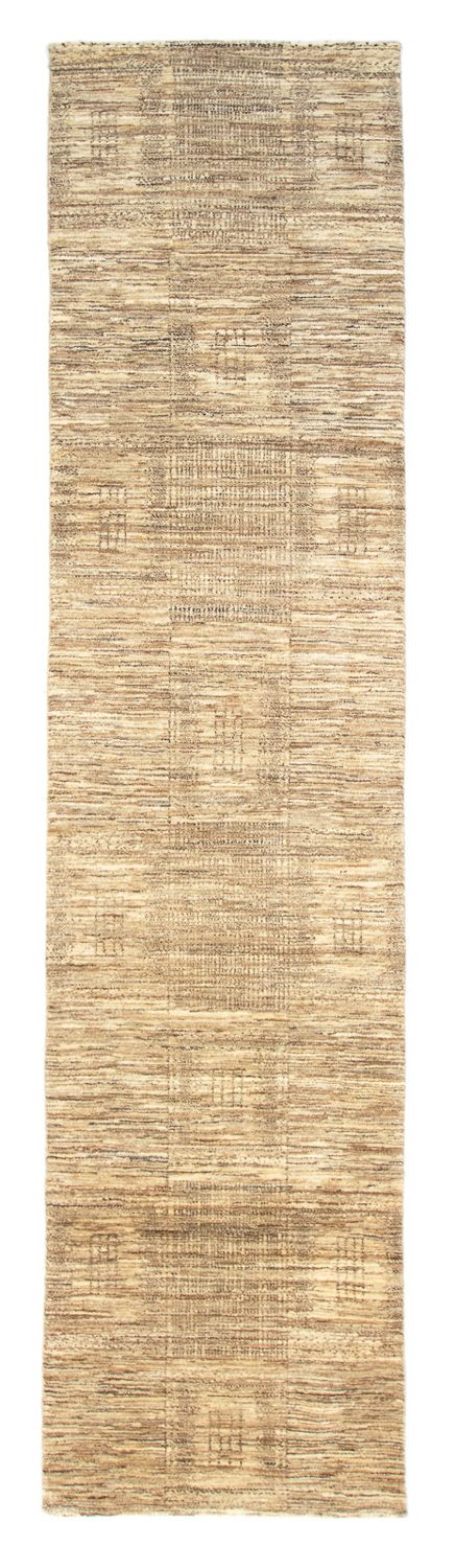 Alfombra de pasillo Alfombra Gabbeh - Indus - 303 x 75 cm - beige