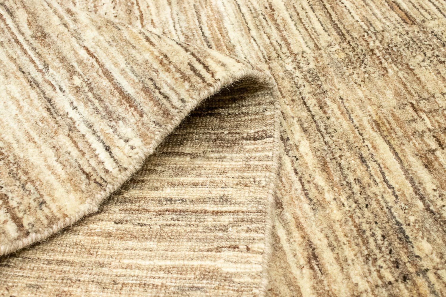 Alfombra de pasillo Alfombra Gabbeh - Indus - 303 x 75 cm - beige