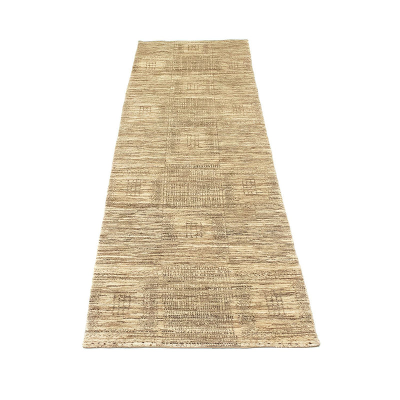 Alfombra de pasillo Alfombra Gabbeh - Indus - 303 x 75 cm - beige