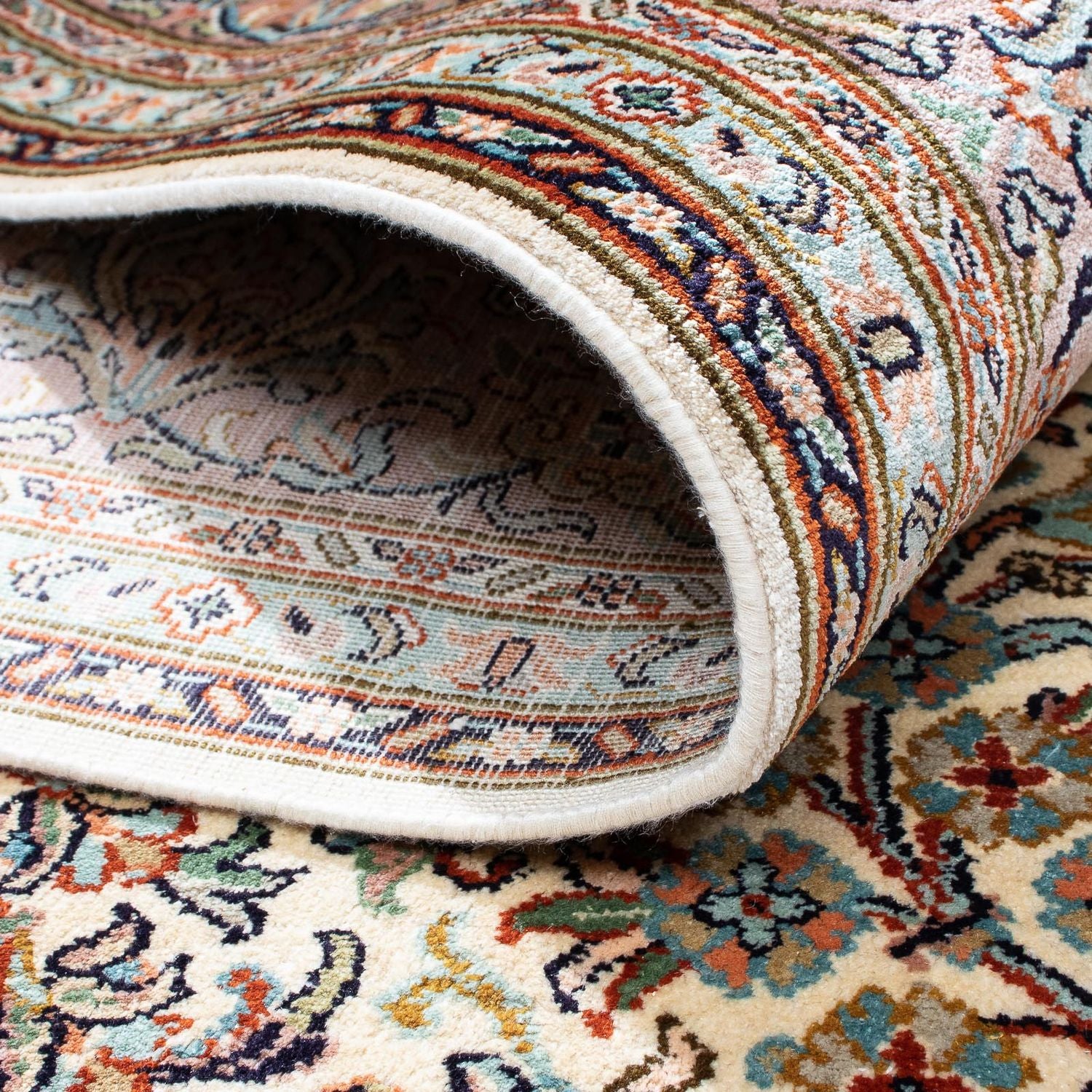 Alfombra persa - Clásica - 242 x 199 cm - beige