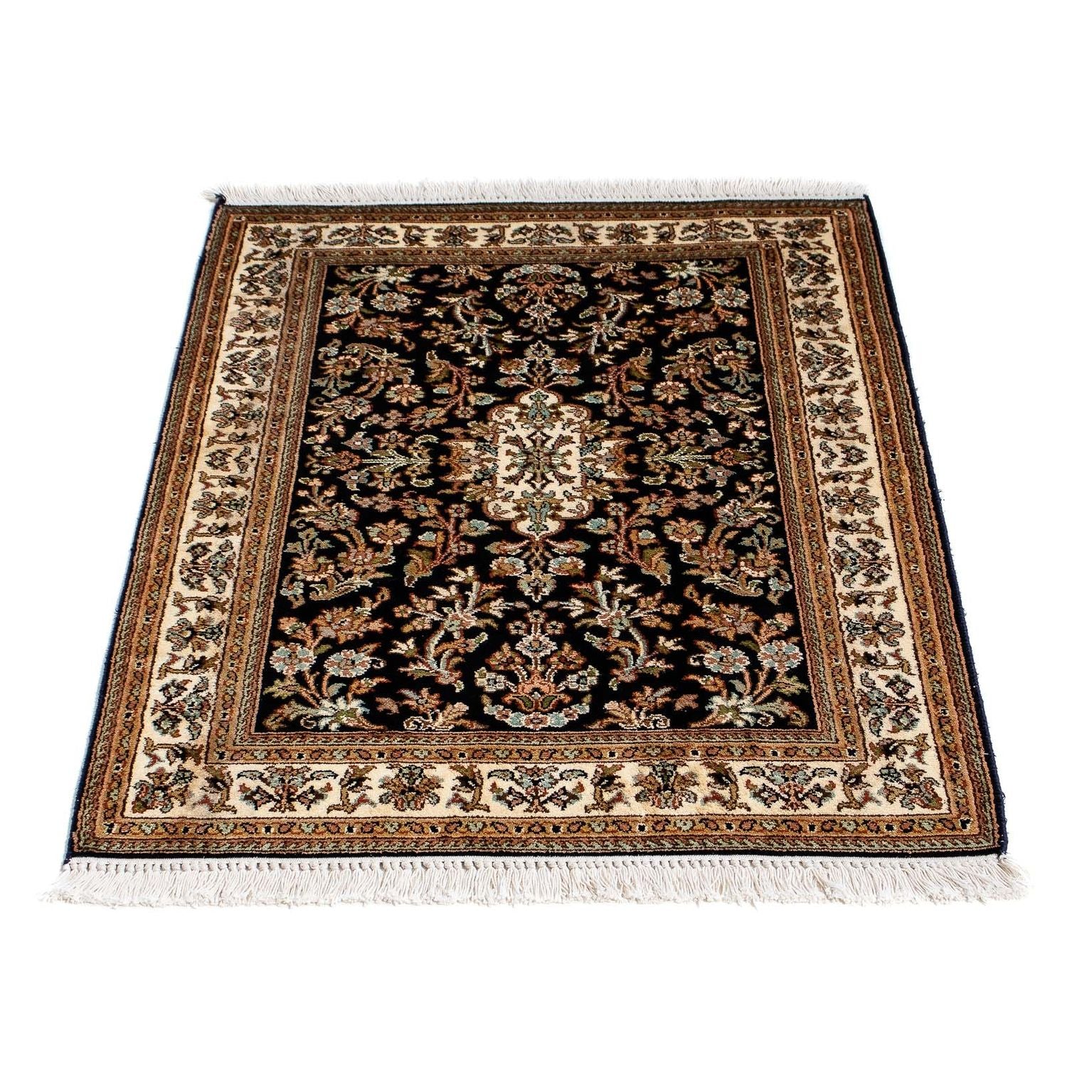 Alfombra persa - Clásica - 94 x 66 cm - azul oscuro