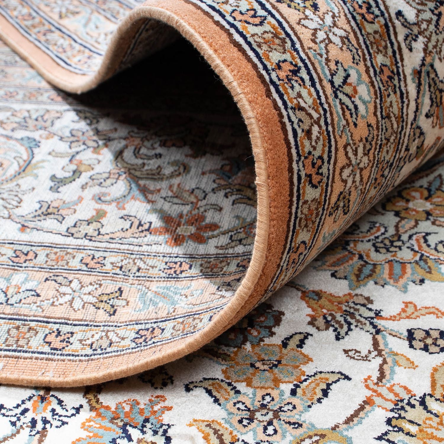 Alfombra de seda - Seda de Cachemira - 304 x 241 cm - beige