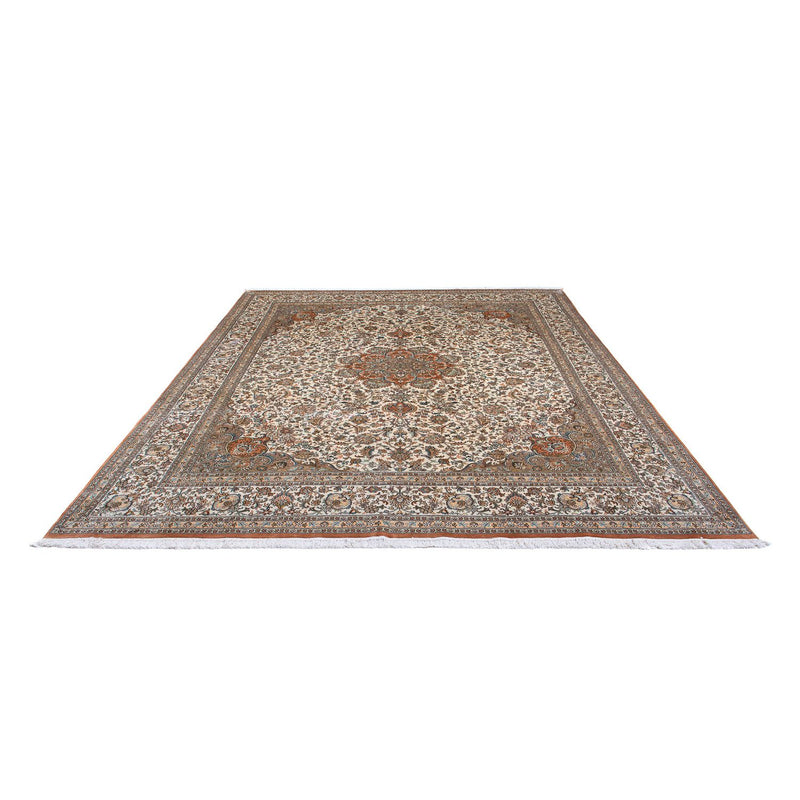 Alfombra de seda - Seda de Cachemira - 304 x 241 cm - beige