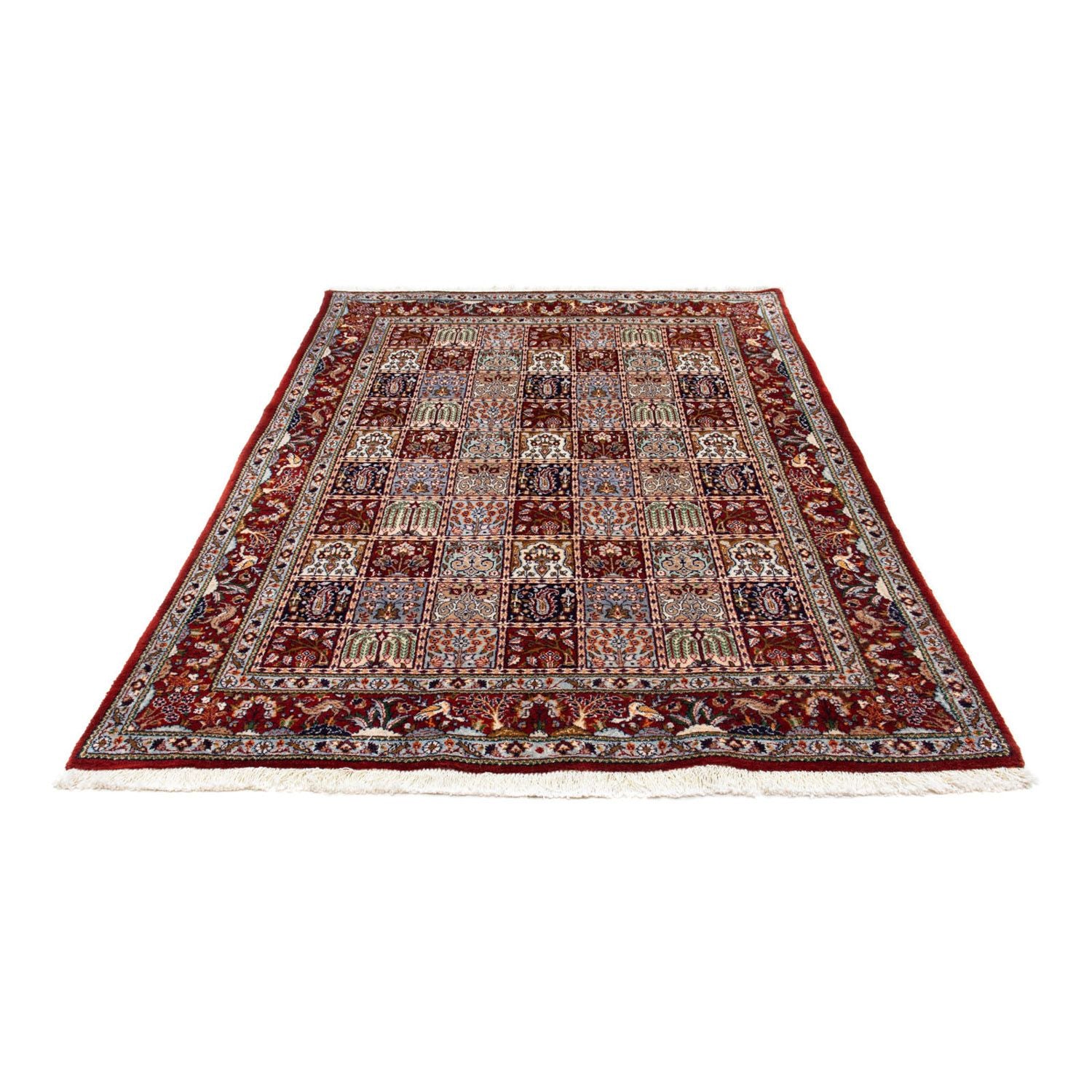 Alfombra persa - Clásica - 196 x 142 cm - rojo oscuro