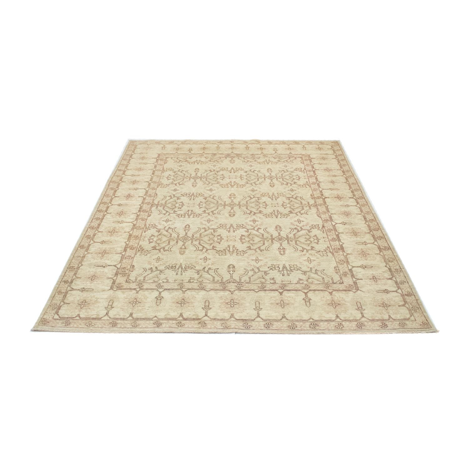 Alfombra persa - Tabriz - 198 x 150 cm - beige