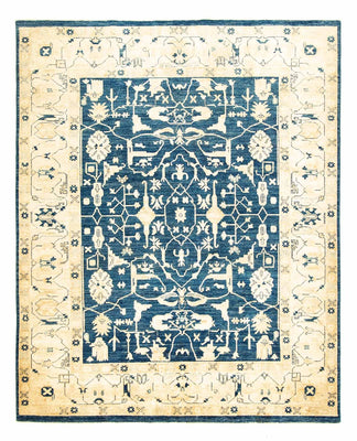 Alfombra Ziegler - 227 x 188 cm - azul oscuro