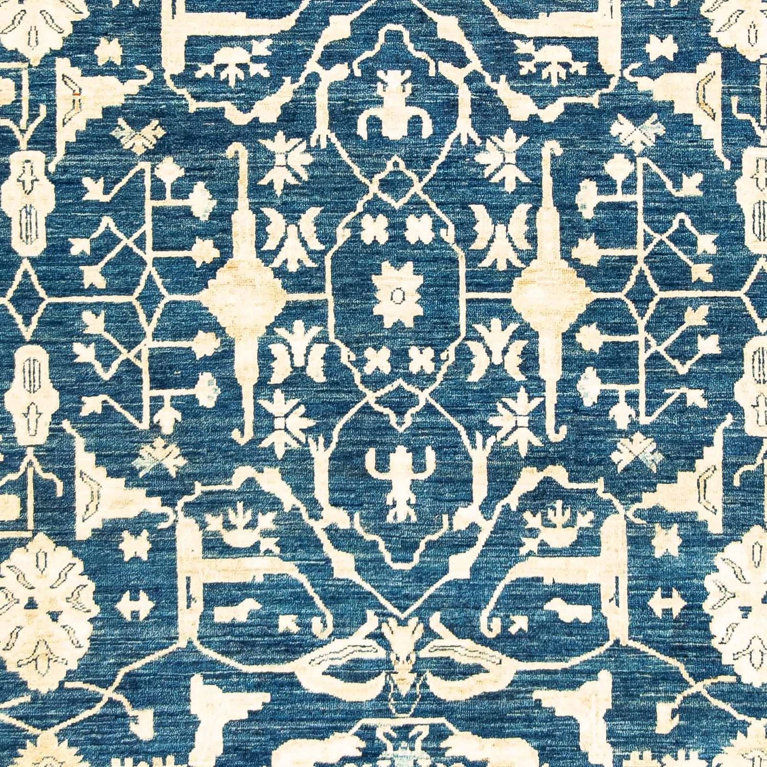 Alfombra Ziegler - 227 x 188 cm - azul oscuro