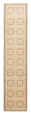 Alfombra de pasillo Alfombra Gabbeh - Loribaft Persa - 345 x 75 cm - beige