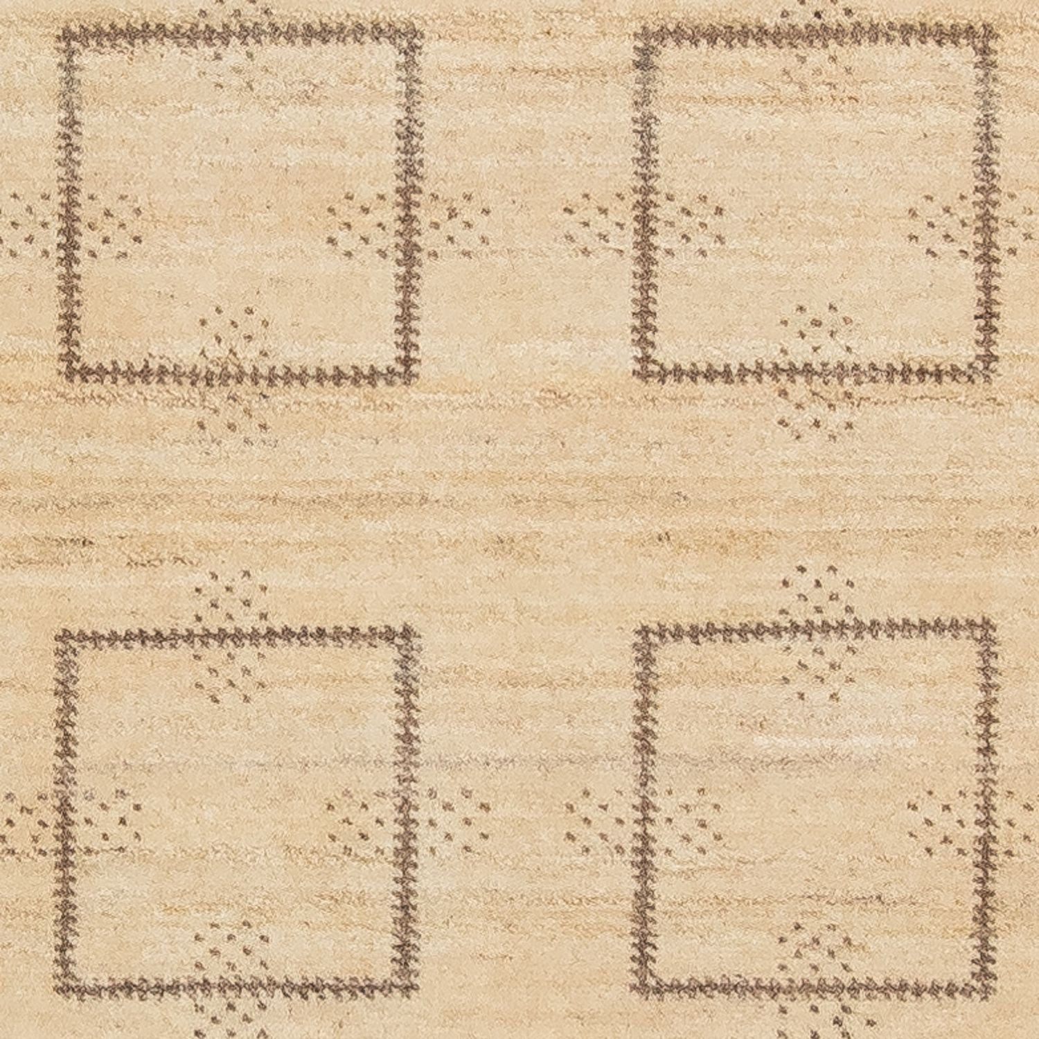 Alfombra de pasillo Alfombra Gabbeh - Loribaft Persa - 345 x 75 cm - beige