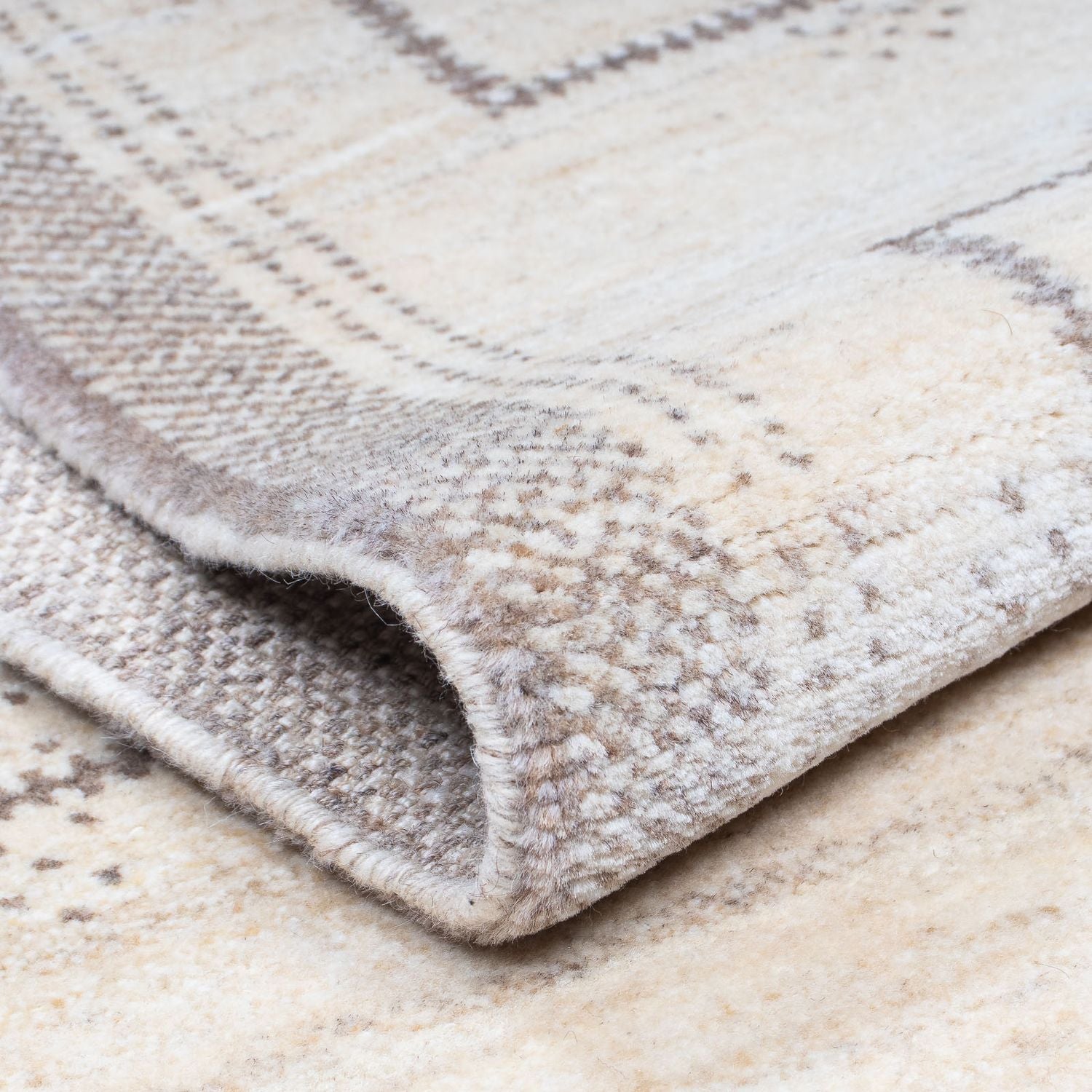 Alfombra de pasillo Alfombra Gabbeh - Loribaft Persa - 345 x 75 cm - beige