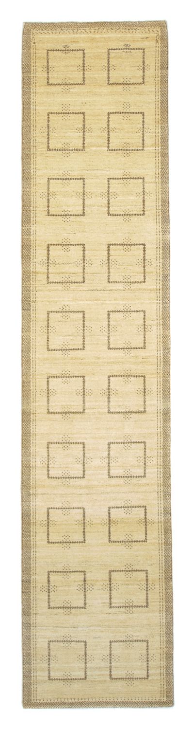 Alfombra de pasillo Alfombra Gabbeh - Persa - 345 x 75 cm - beige