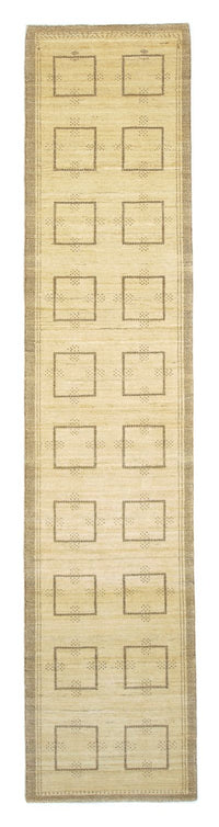 Alfombra de pasillo Alfombra Gabbeh - Persa - 345 x 75 cm - beige