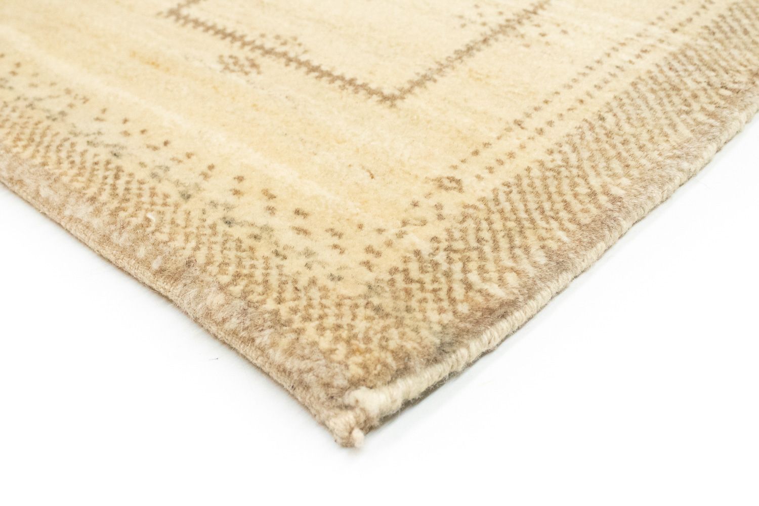 Alfombra de pasillo Alfombra Gabbeh - Persa - 345 x 75 cm - beige