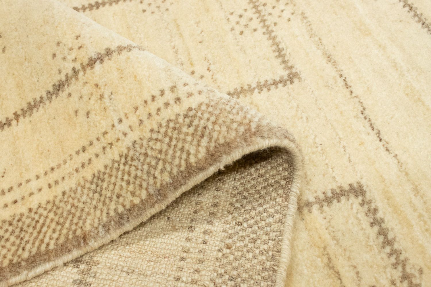 Alfombra de pasillo Alfombra Gabbeh - Persa - 345 x 75 cm - beige