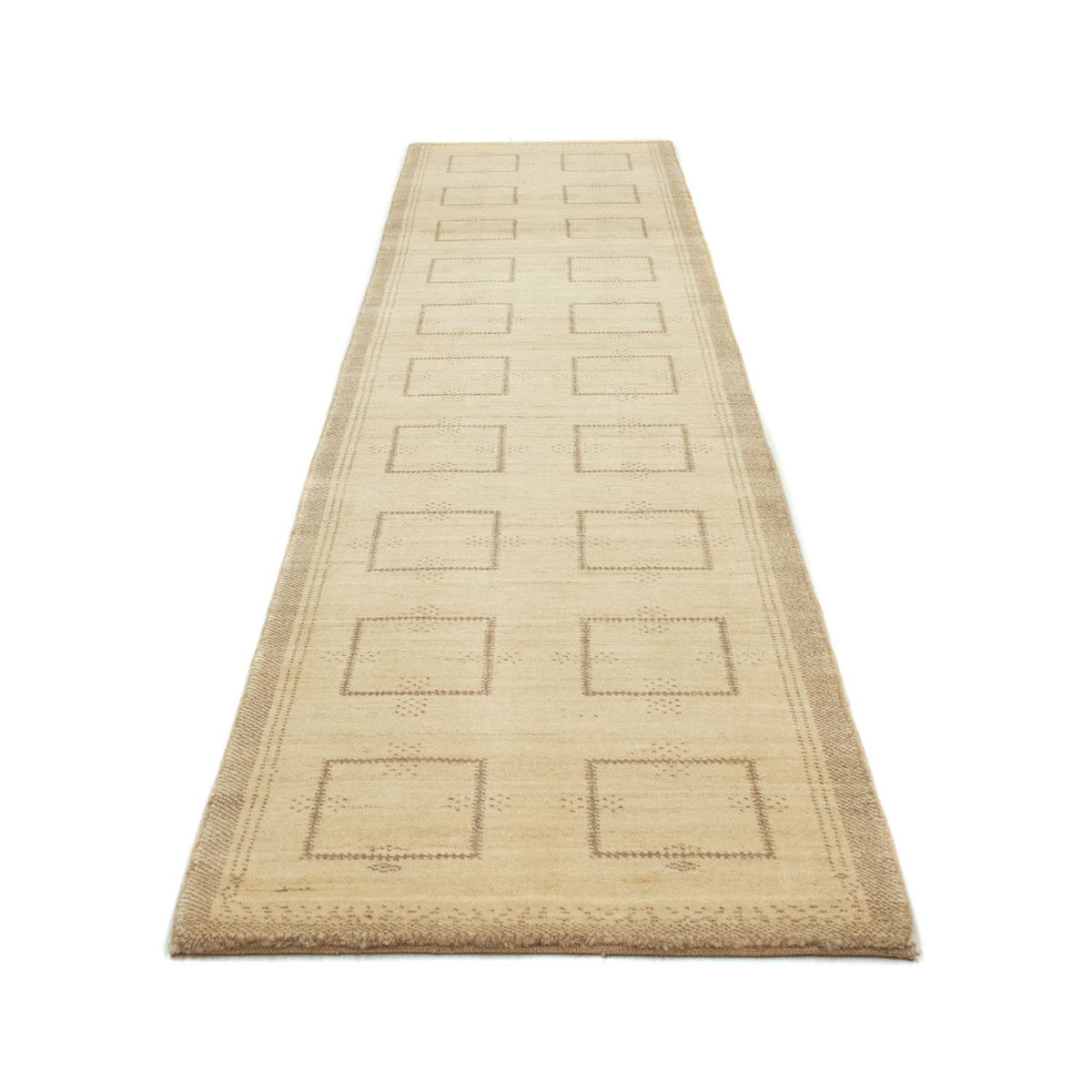 Alfombra de pasillo Alfombra Gabbeh - Persa - 345 x 75 cm - beige