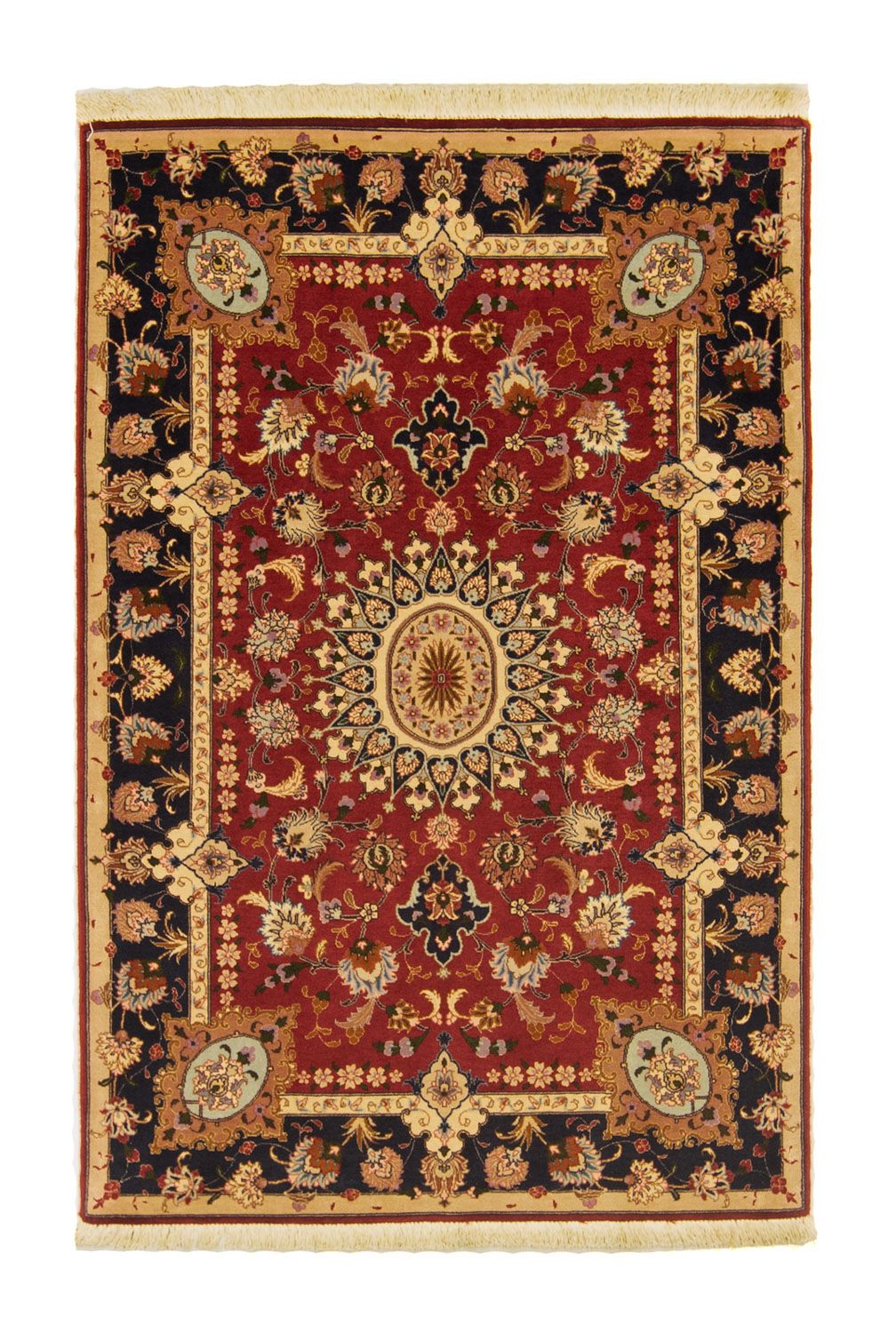 Alfombra Persa - Tabriz - Real - 207 x 148 cm - rojo
