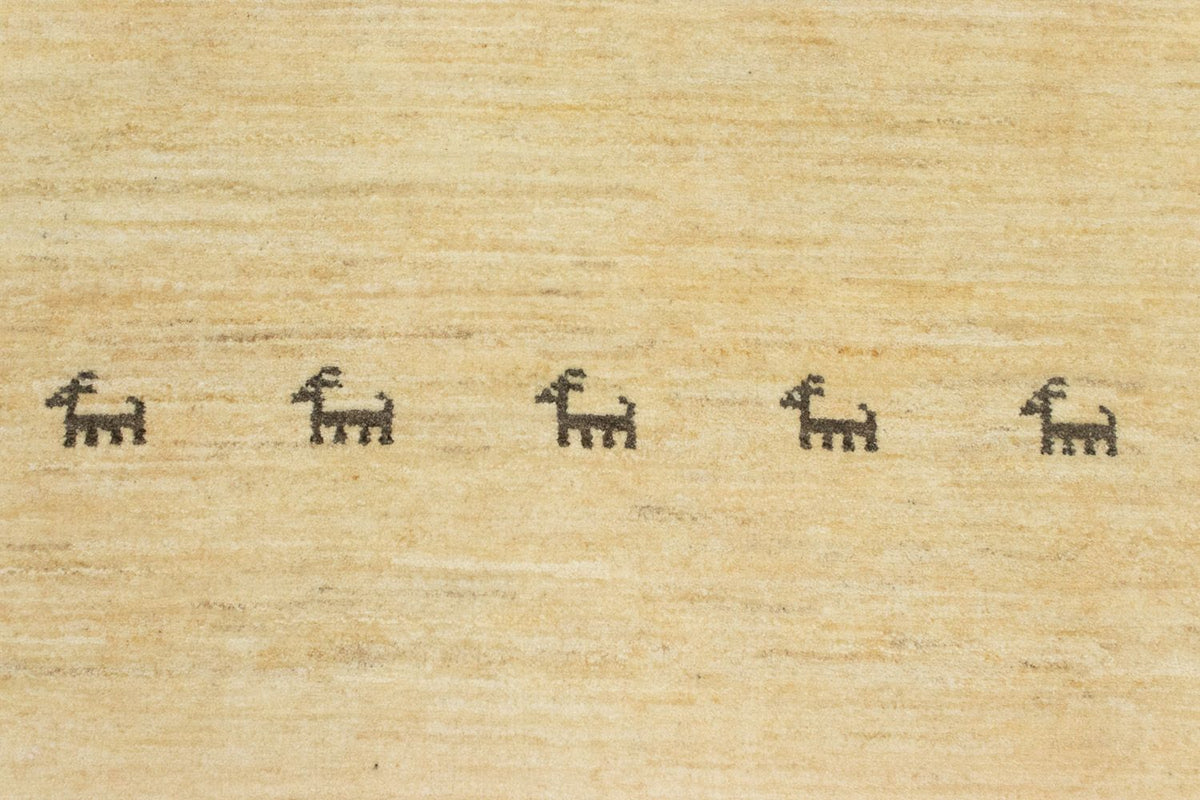 Alfombra de pasillo Alfombra Gabbeh - Persa - 334 x 83 cm - beige