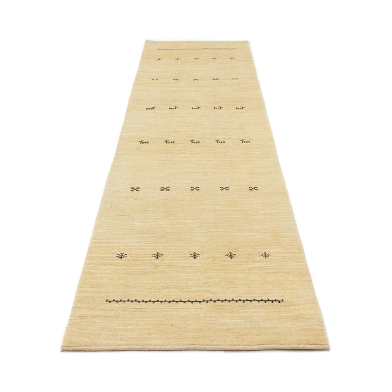Alfombra de pasillo Alfombra Gabbeh - Persa - 334 x 83 cm - beige