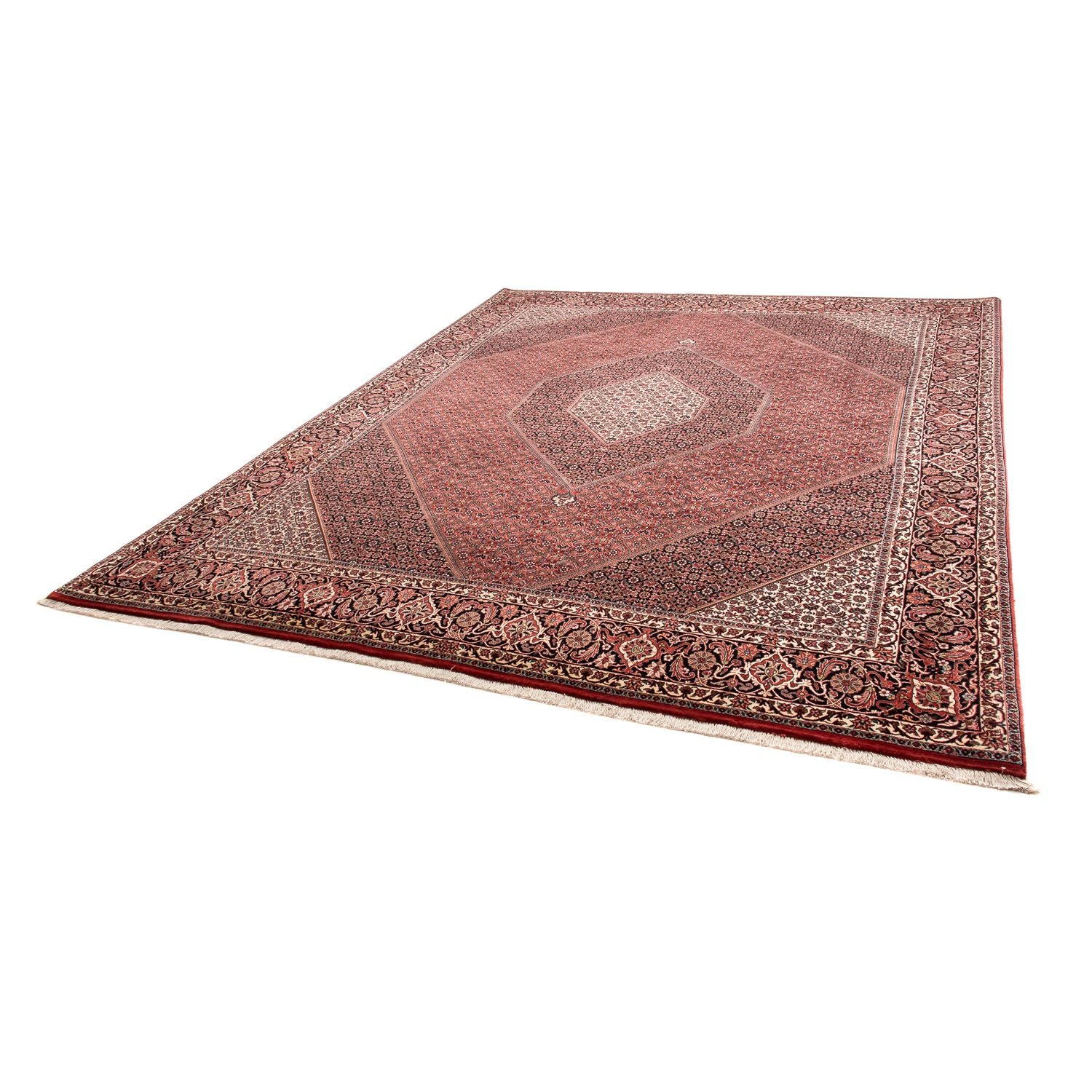 Alfombra persa - Bidjar - 310 x 250 cm - rojo