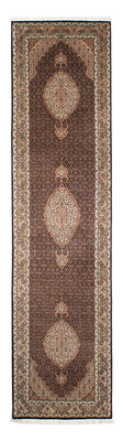 Alfombra de pasillo Alfombra persa - Tabriz - 302 x 82 cm - azul oscuro