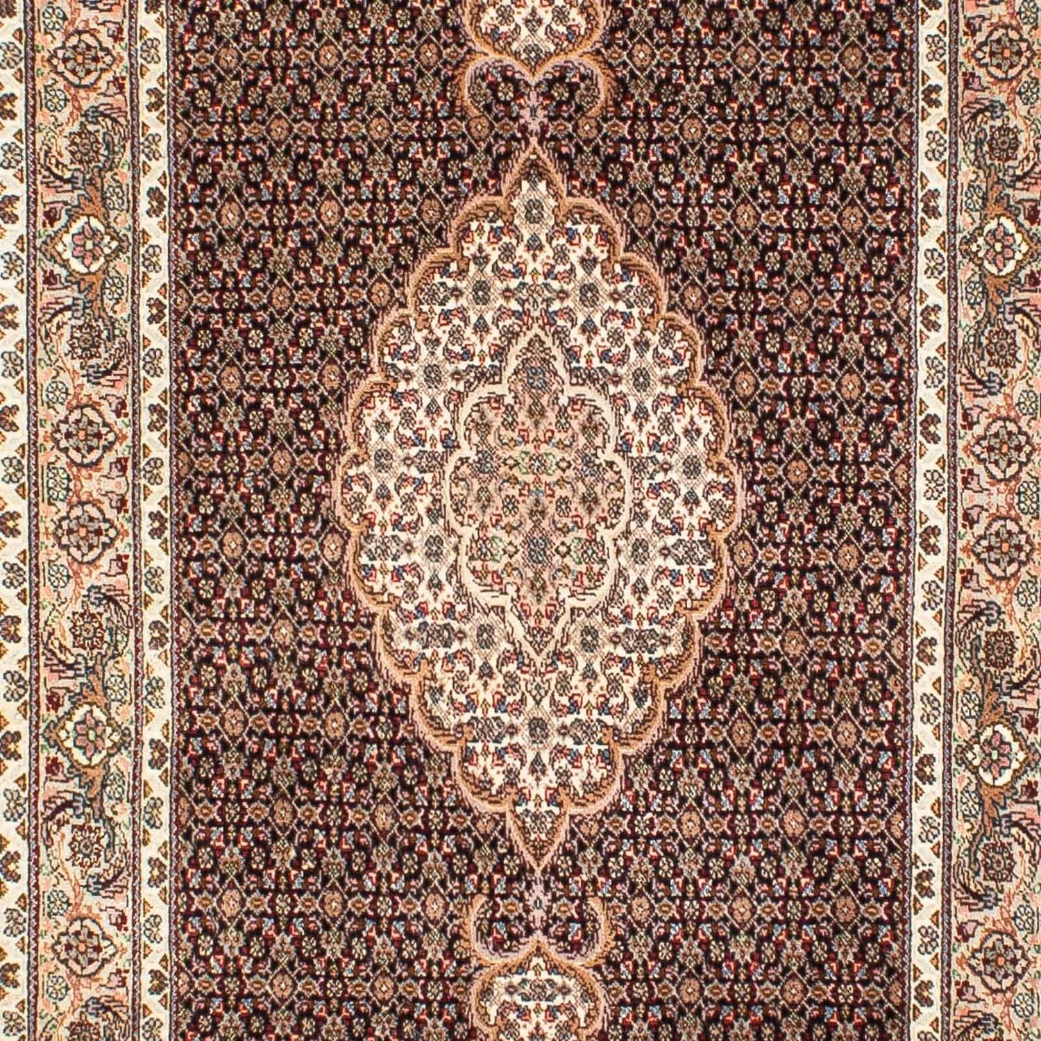 Alfombra de pasillo Alfombra persa - Tabriz - 302 x 82 cm - azul oscuro