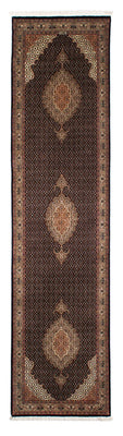Alfombra de pasillo Alfombra persa - Tabriz - 295 x 77 cm - azul oscuro