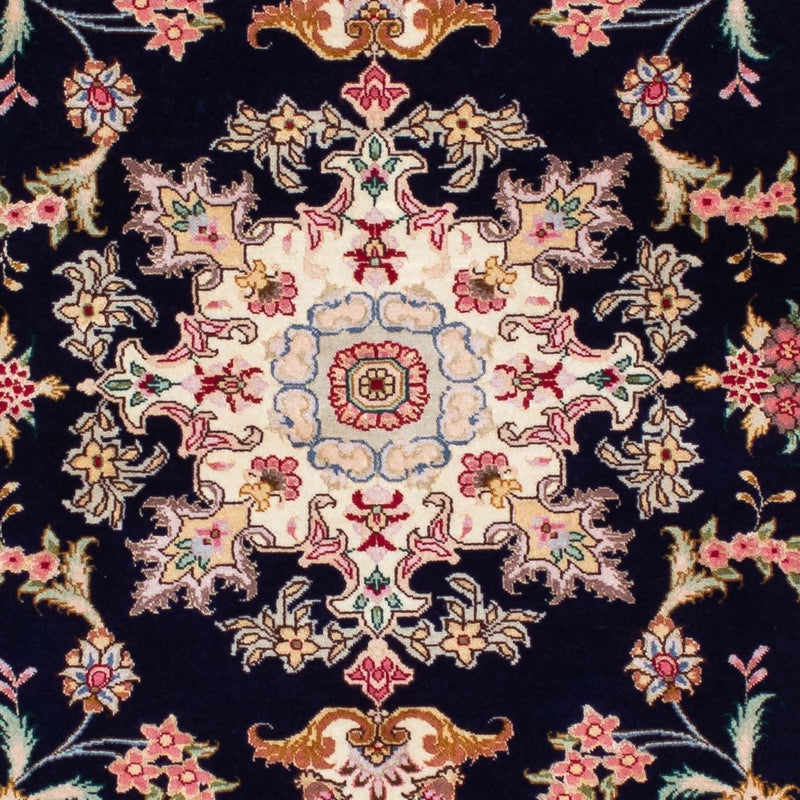 Alfombra de pasillo Alfombra Persa - Tabriz - Real - 200 x 83 cm - azul oscuro