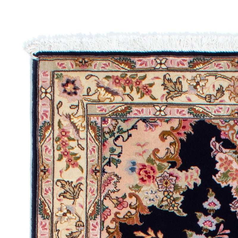 Alfombra de pasillo Alfombra Persa - Tabriz - Real - 200 x 83 cm - azul oscuro
