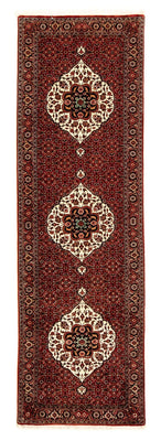 Alfombra de pasillo Alfombra persa - Bidjar - 290 x 82 cm - rojo oscuro
