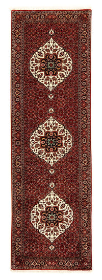 Alfombra de pasillo Alfombra persa - Bidjar - 290 x 82 cm - rojo oscuro
