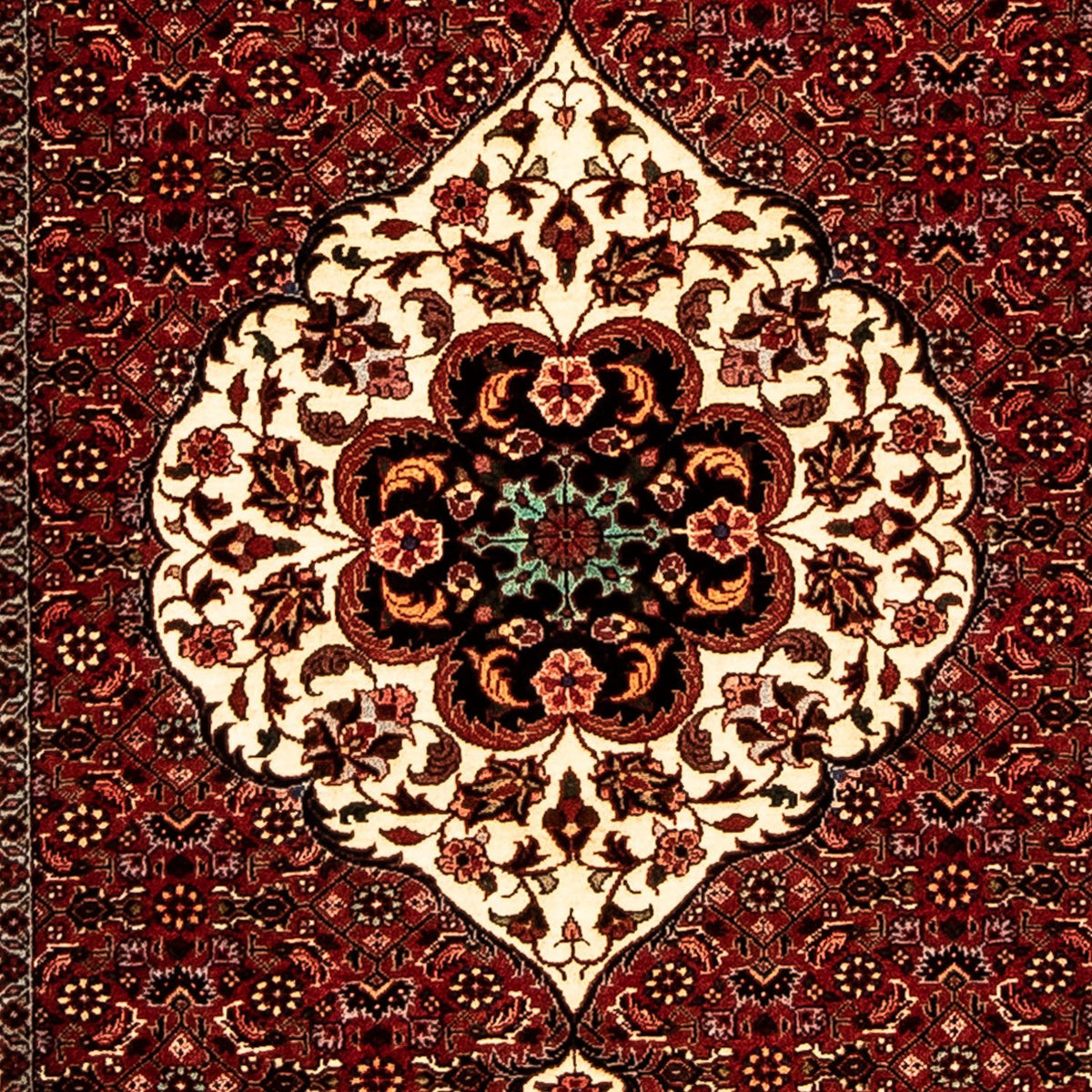 Alfombra de pasillo Alfombra persa - Bidjar - 290 x 82 cm - rojo oscuro