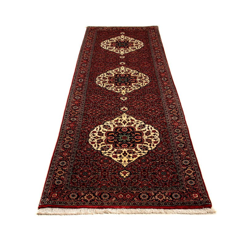 Alfombra de pasillo Alfombra persa - Bidjar - 290 x 82 cm - rojo oscuro
