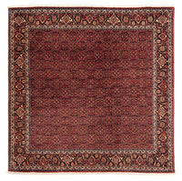 Alfombra persa - Bidjar cuadrado  - 200 x 197 cm - rojo oscuro