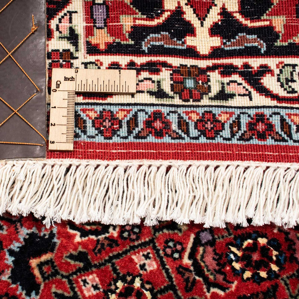 Alfombra persa - Bidjar cuadrado  - 200 x 197 cm - rojo oscuro