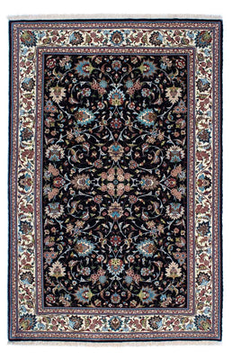 Alfombra persa - Ghom - 210 x 140 cm - azul oscuro