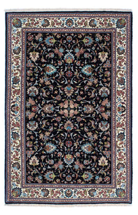 Alfombra persa - Ghom - 210 x 140 cm - azul oscuro