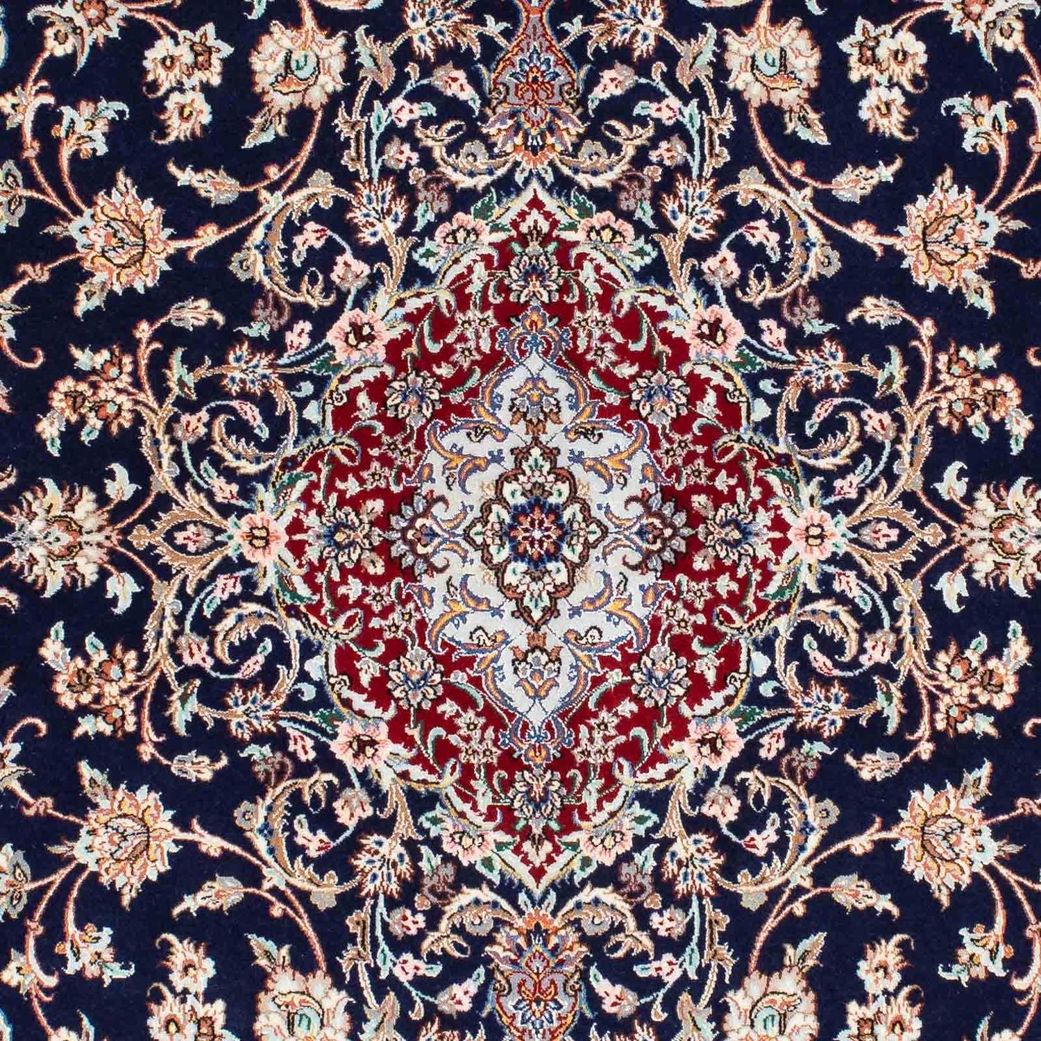Alfombra Persa - Isfahan - Prima - 200 x 130 cm - azul oscuro
