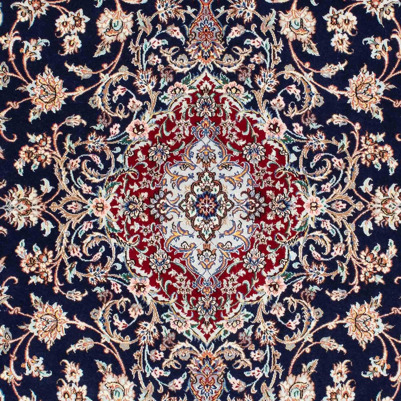 Alfombra Persa - Isfahan - Prima - 200 x 130 cm - azul oscuro