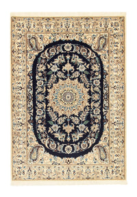 Alfombra Persa - Nain - Prima - 148 x 100 cm - azul oscuro