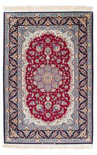 Alfombra Persa - Isfahan - Prima - 194 x 131 cm - rojo oscuro