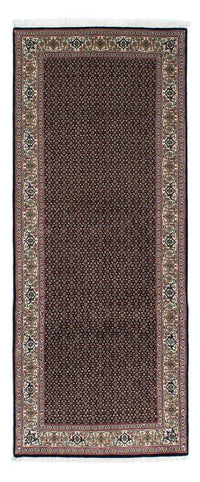 Alfombra de pasillo Alfombra persa - Tabriz - 209 x 85 cm - azul oscuro