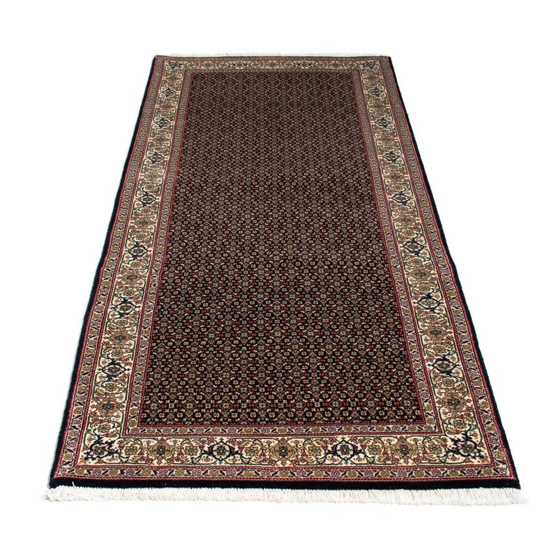 Alfombra de pasillo Alfombra persa - Tabriz - 209 x 85 cm - azul oscuro