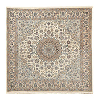 Alfombra Persa - Nain - Real cuadrado  - 202 x 201 cm - beige