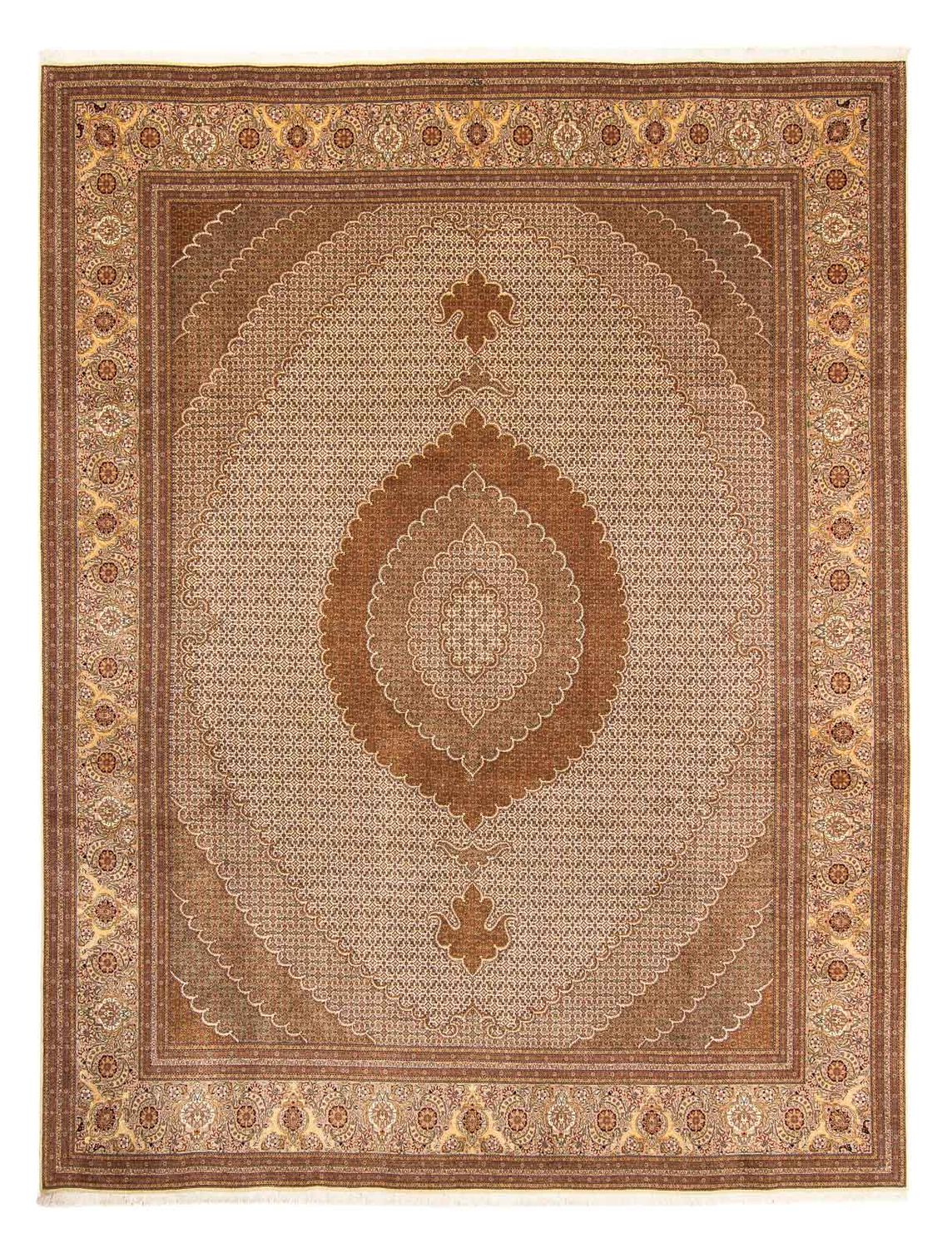 Alfombra persa - Tabriz - 392 x 302 cm - marrón claro