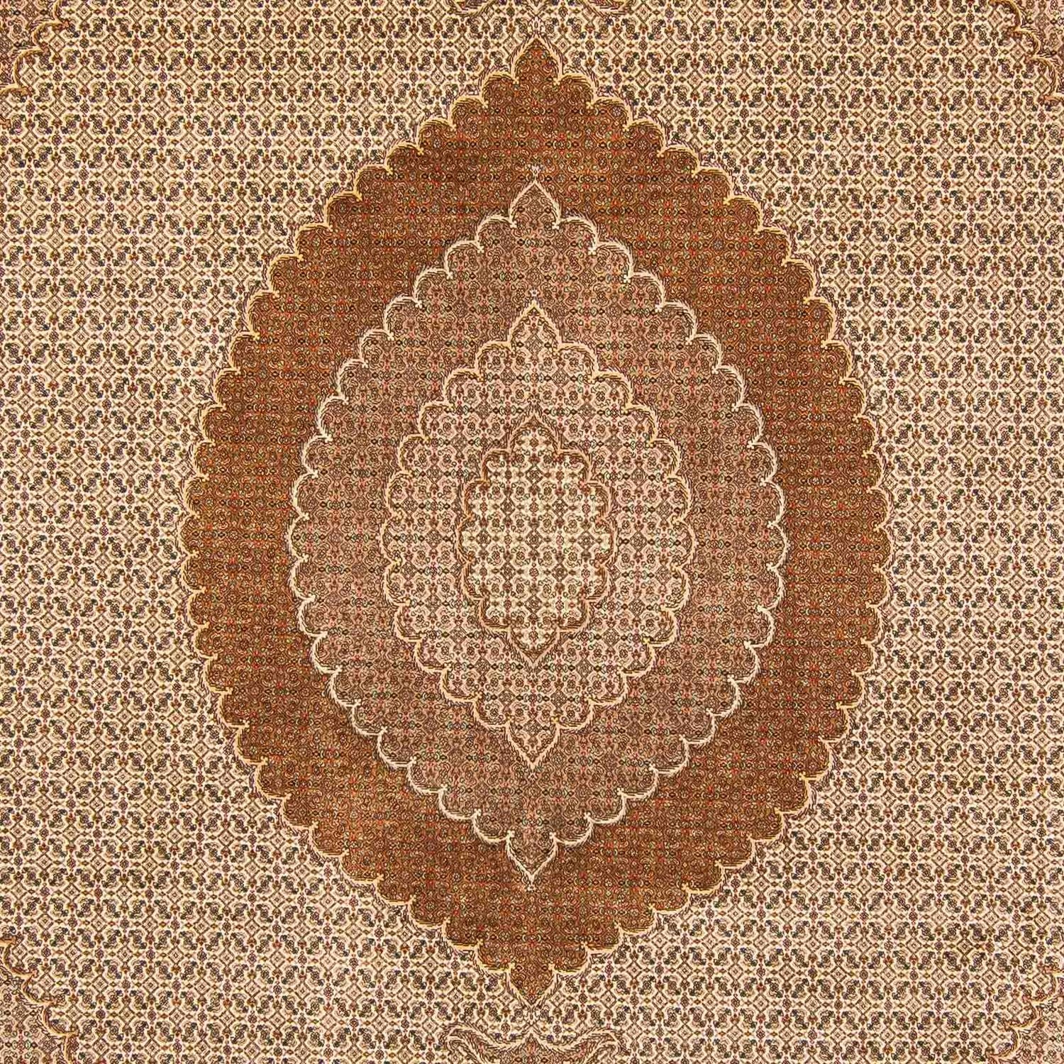 Alfombra persa - Tabriz - 392 x 302 cm - marrón claro
