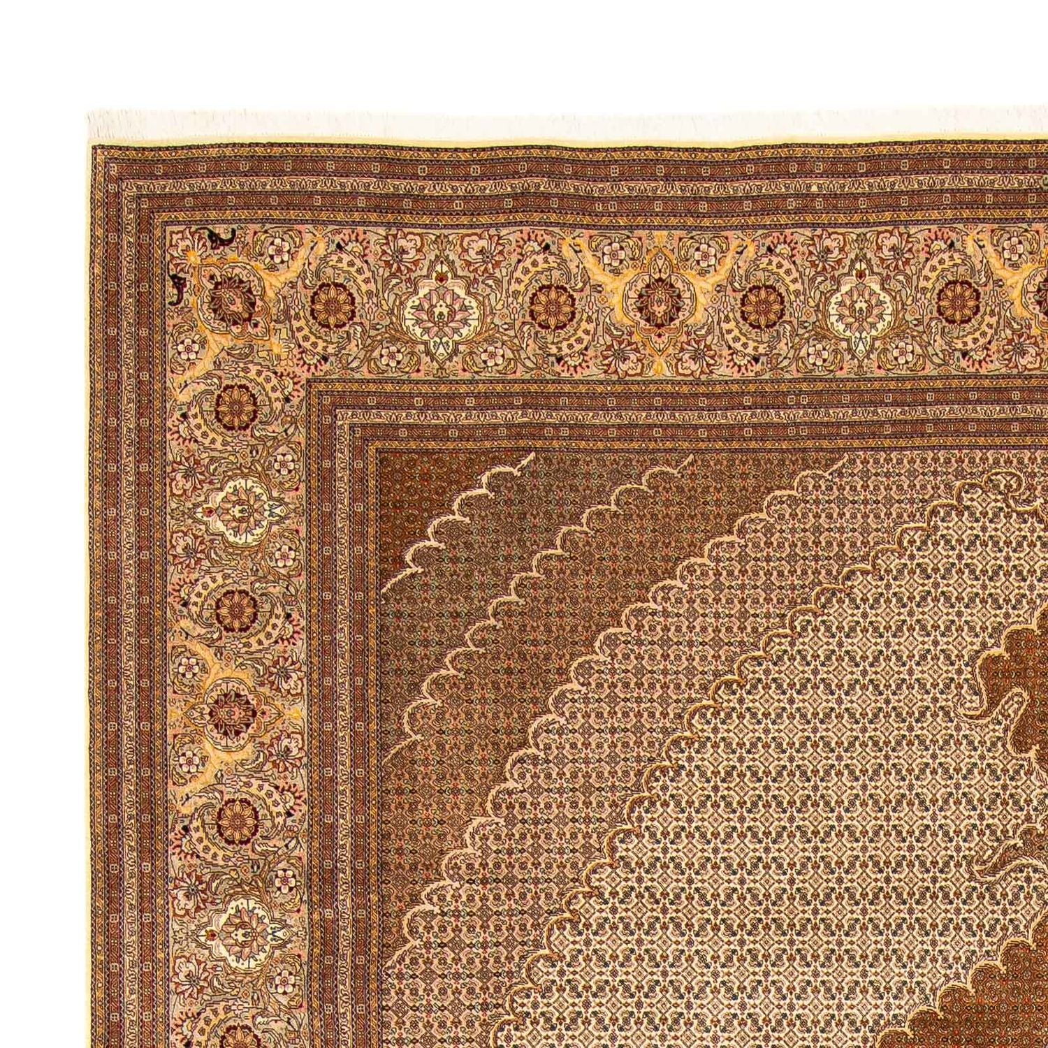 Alfombra persa - Tabriz - 392 x 302 cm - marrón claro