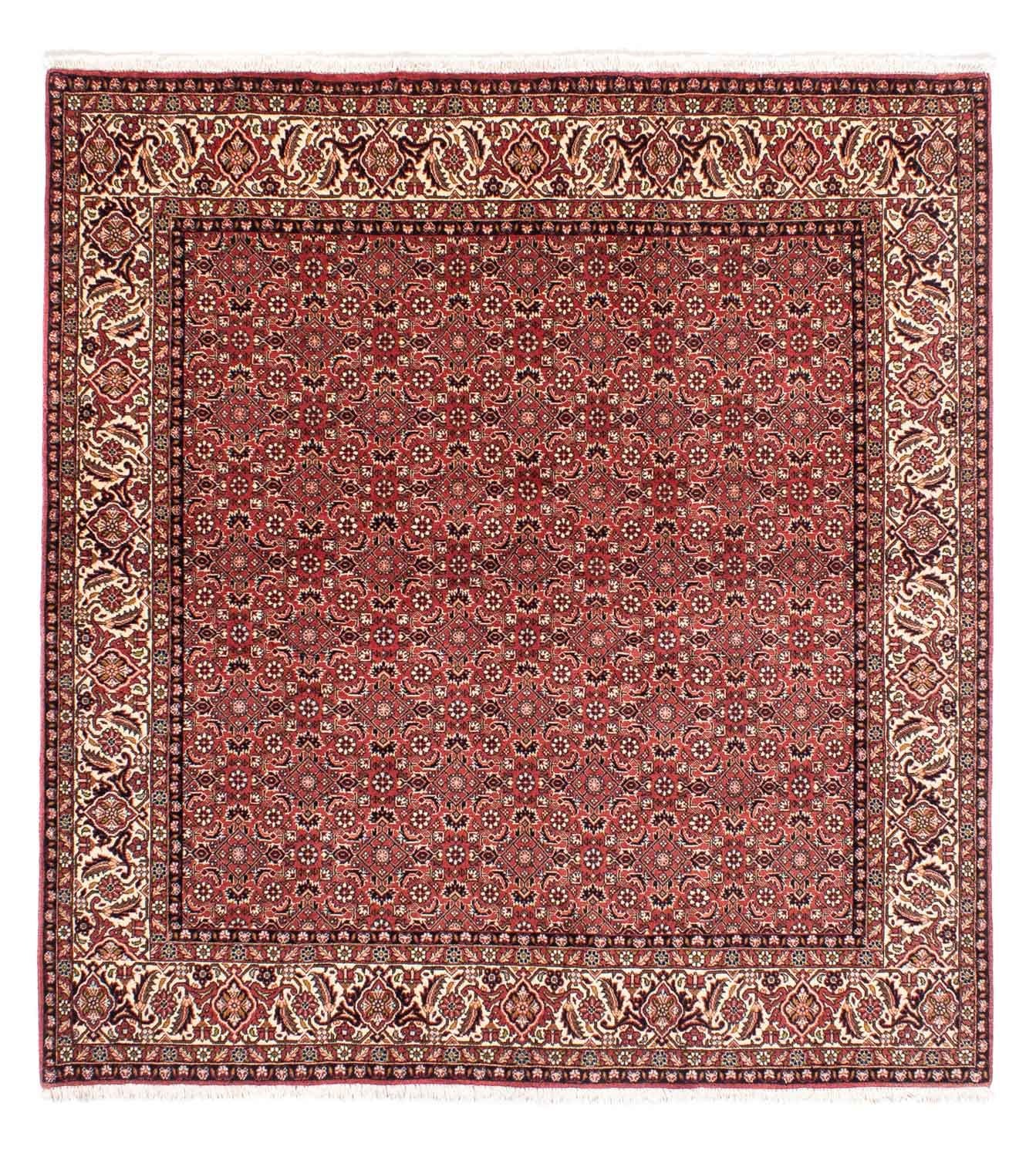 Alfombra persa - Bidjar cuadrado  - 208 x 200 cm - rojo claro