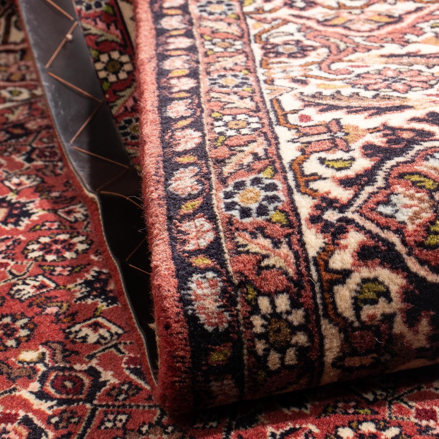 Alfombra persa - Bidjar cuadrado  - 208 x 200 cm - rojo claro